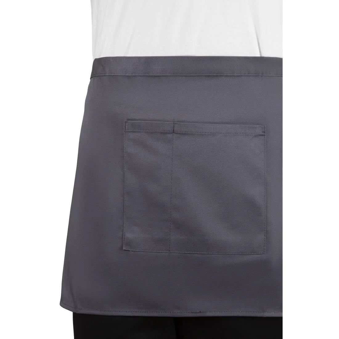 Whites Short Bistro Apron Charcoal - Image 10