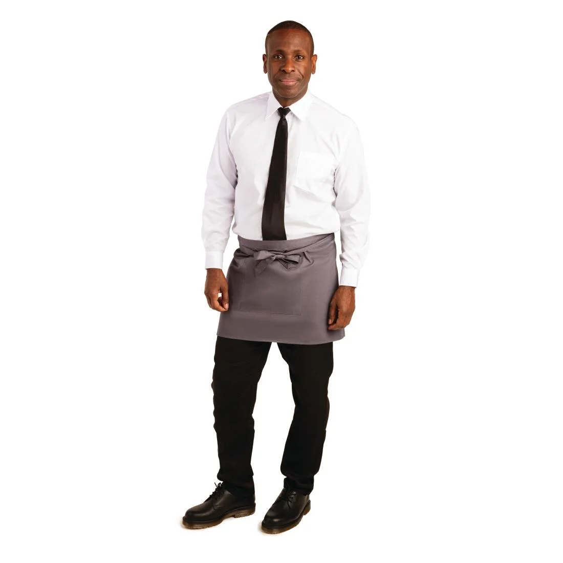 Whites Short Bistro Apron Charcoal - Image 11