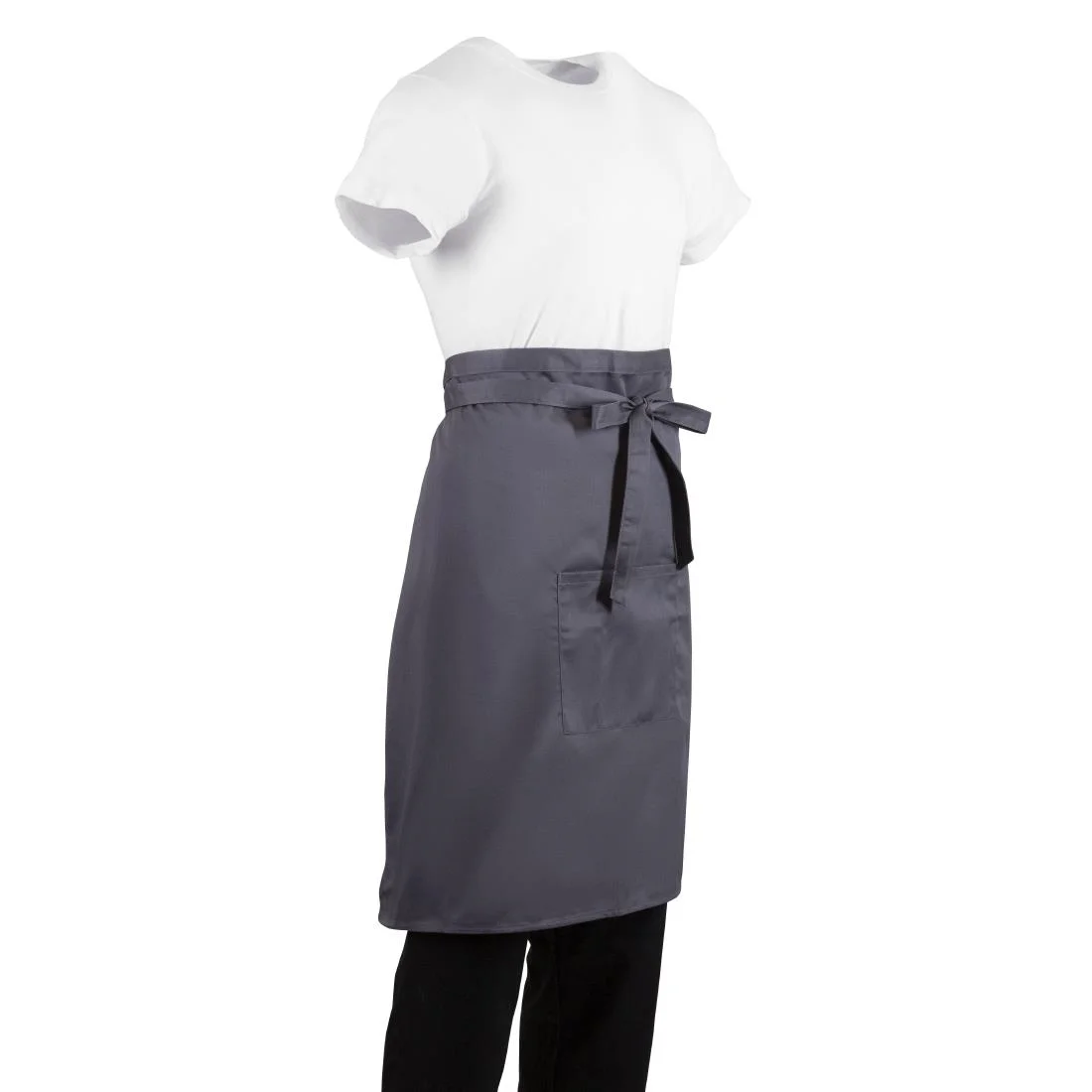 Whites Regular Bistro Apron Charcoal - Image 3