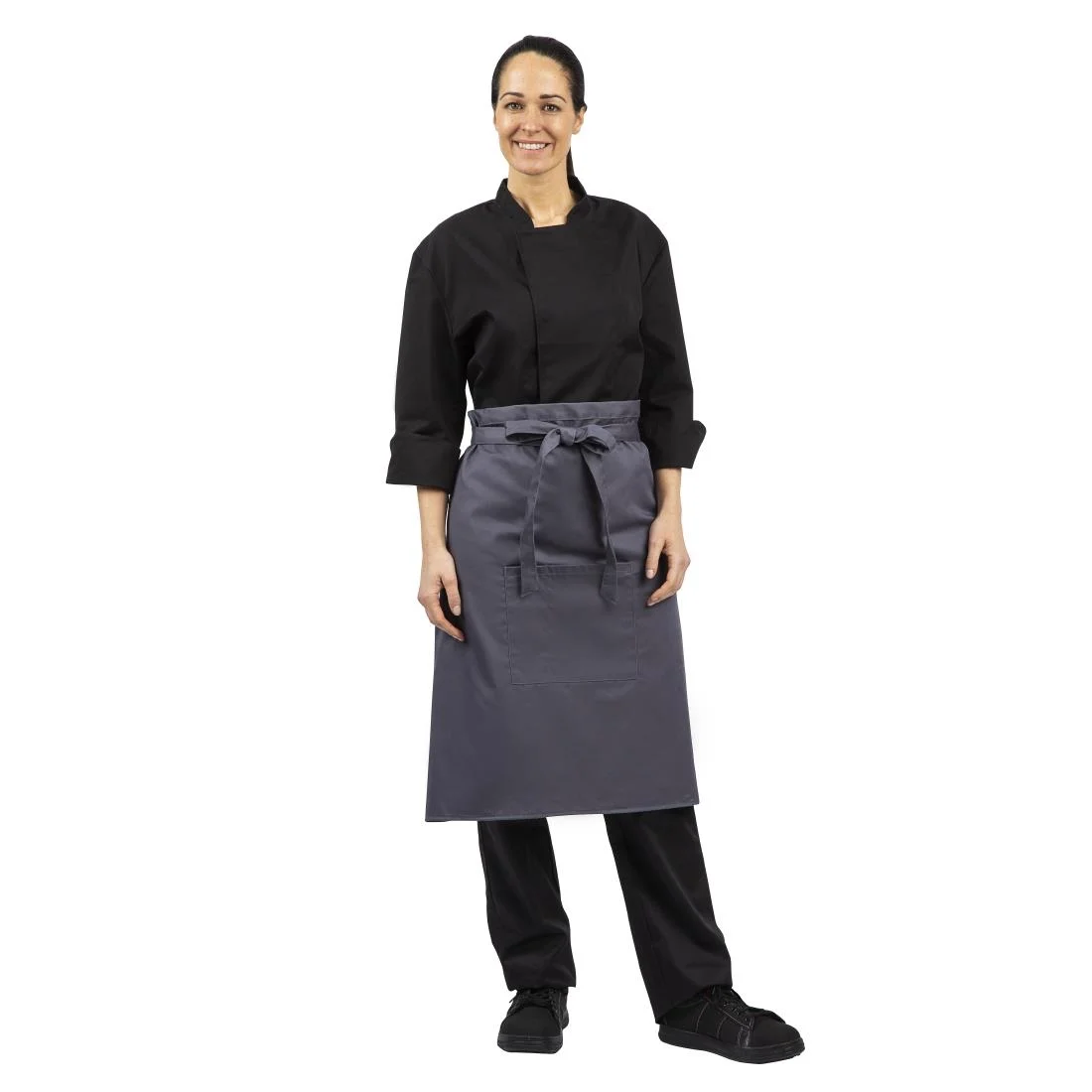 Whites Regular Bistro Apron Charcoal - Image 9