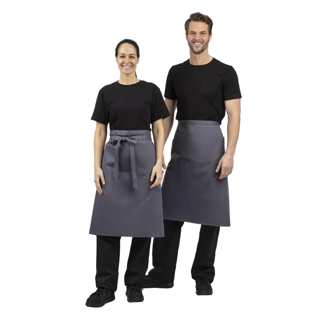 Whites Regular Bistro Apron Charcoal - Image 11