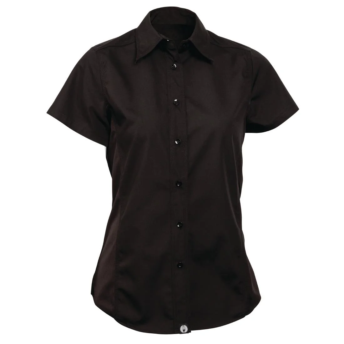 Chef Works Womens Black Cool Vent Chefs Shirt - Image 2