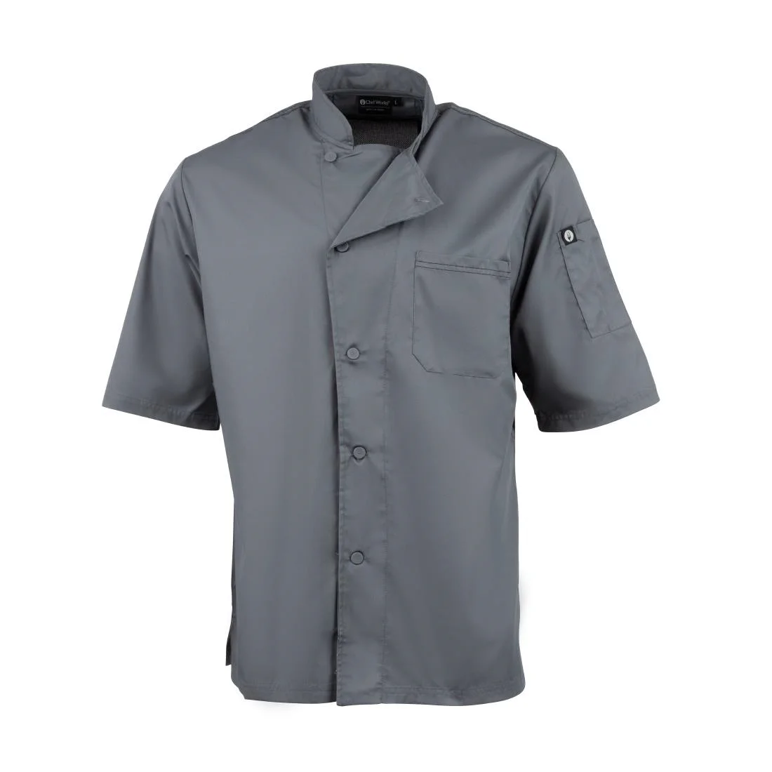 Chef Works Valais Signature Series Grey Unisex Chefs Jacket - Image 5