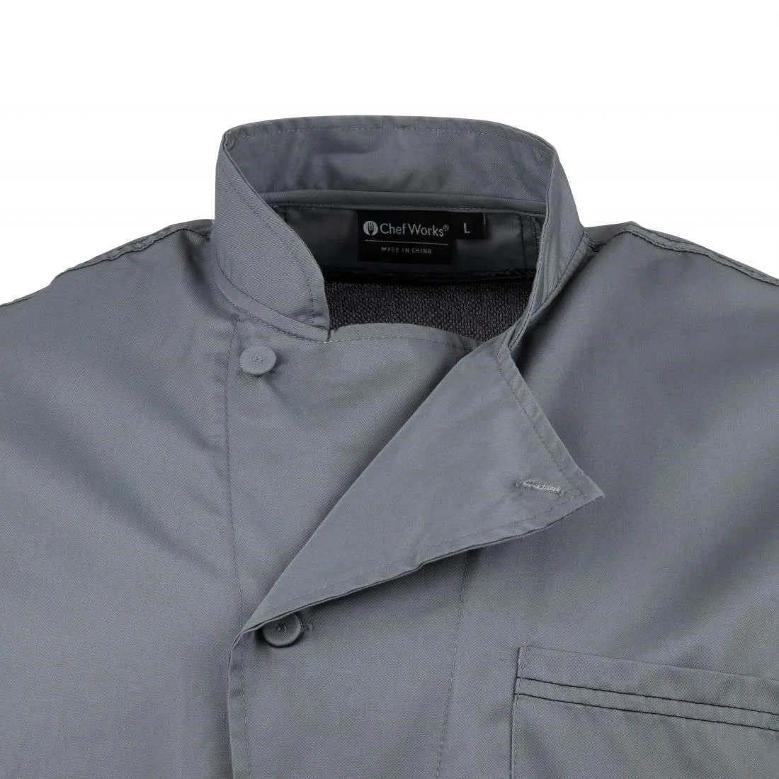 Chef Works Valais Signature Series Grey Unisex Chefs Jacket - Image 6