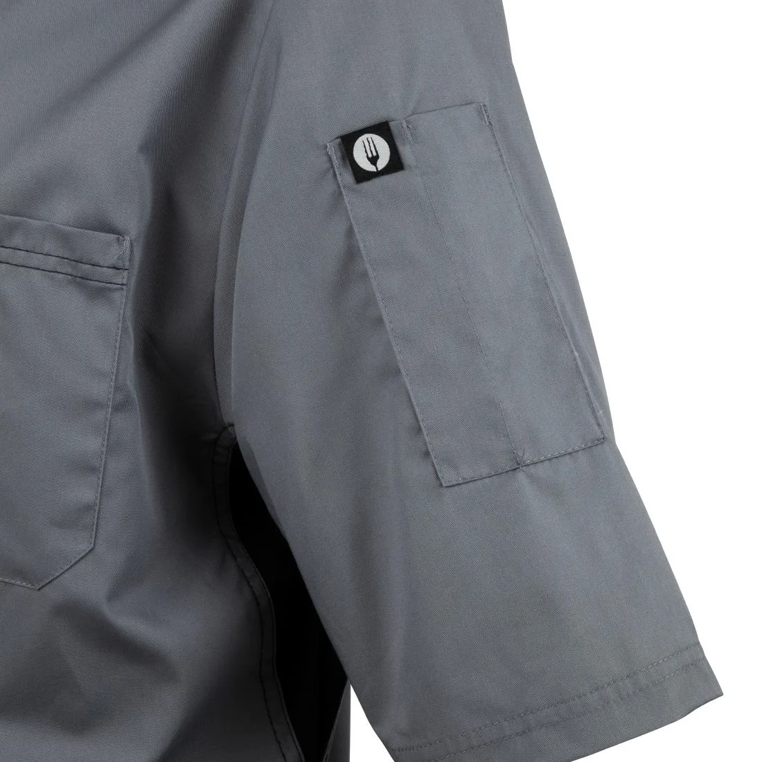 Chef Works Valais Signature Series Grey Unisex Chefs Jacket - Image 7