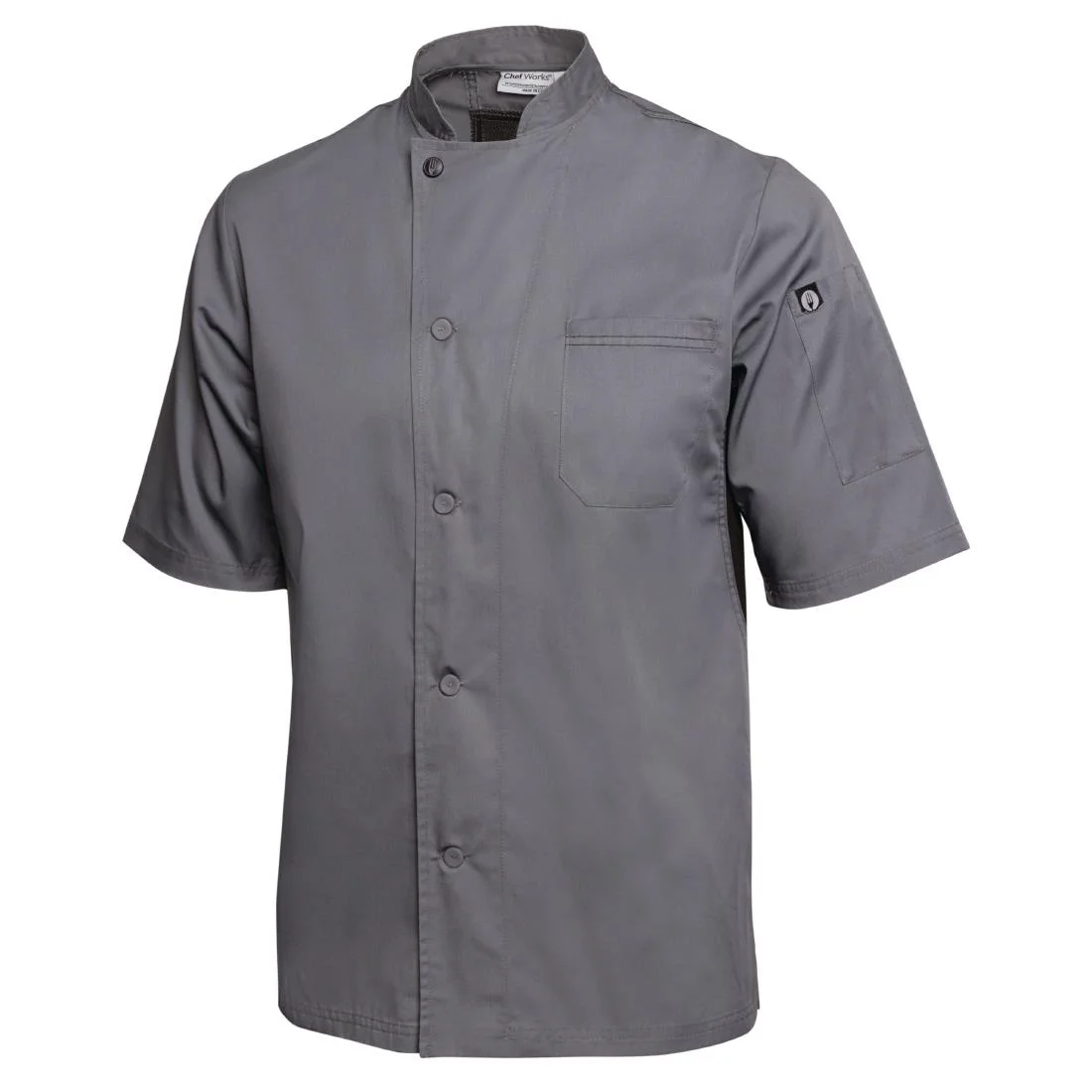 Chef Works Valais Signature Series Grey Unisex Chefs Jacket - Image 10