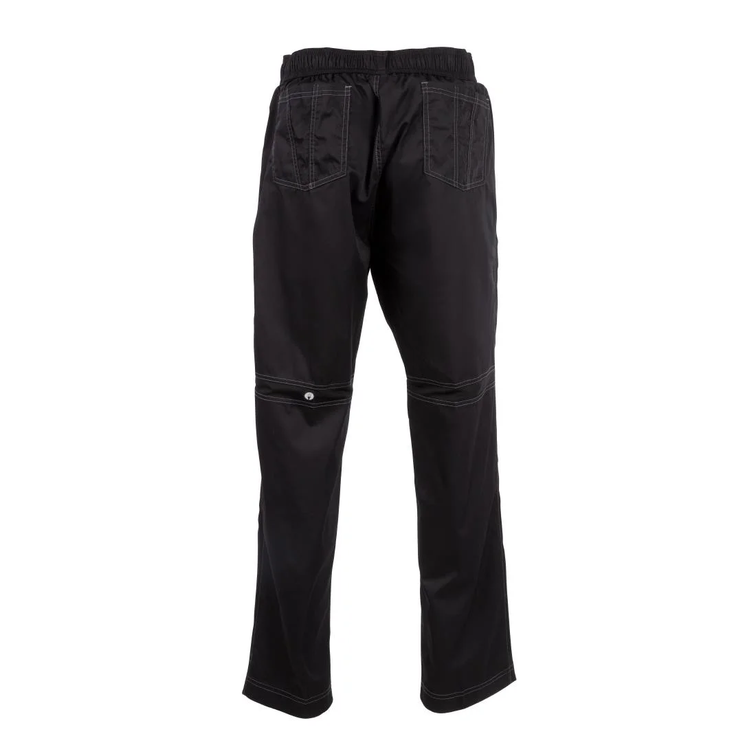 Chef Works Unisex Cool Vent Baggy Chefs Trousers Black - Image 7