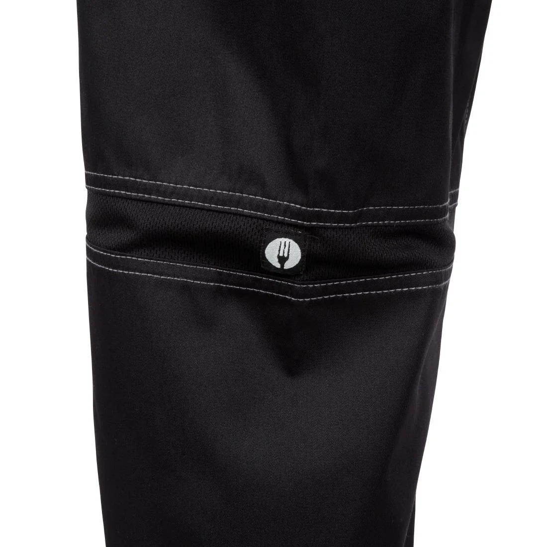 Chef Works Unisex Cool Vent Baggy Chefs Trousers Black - Image 8