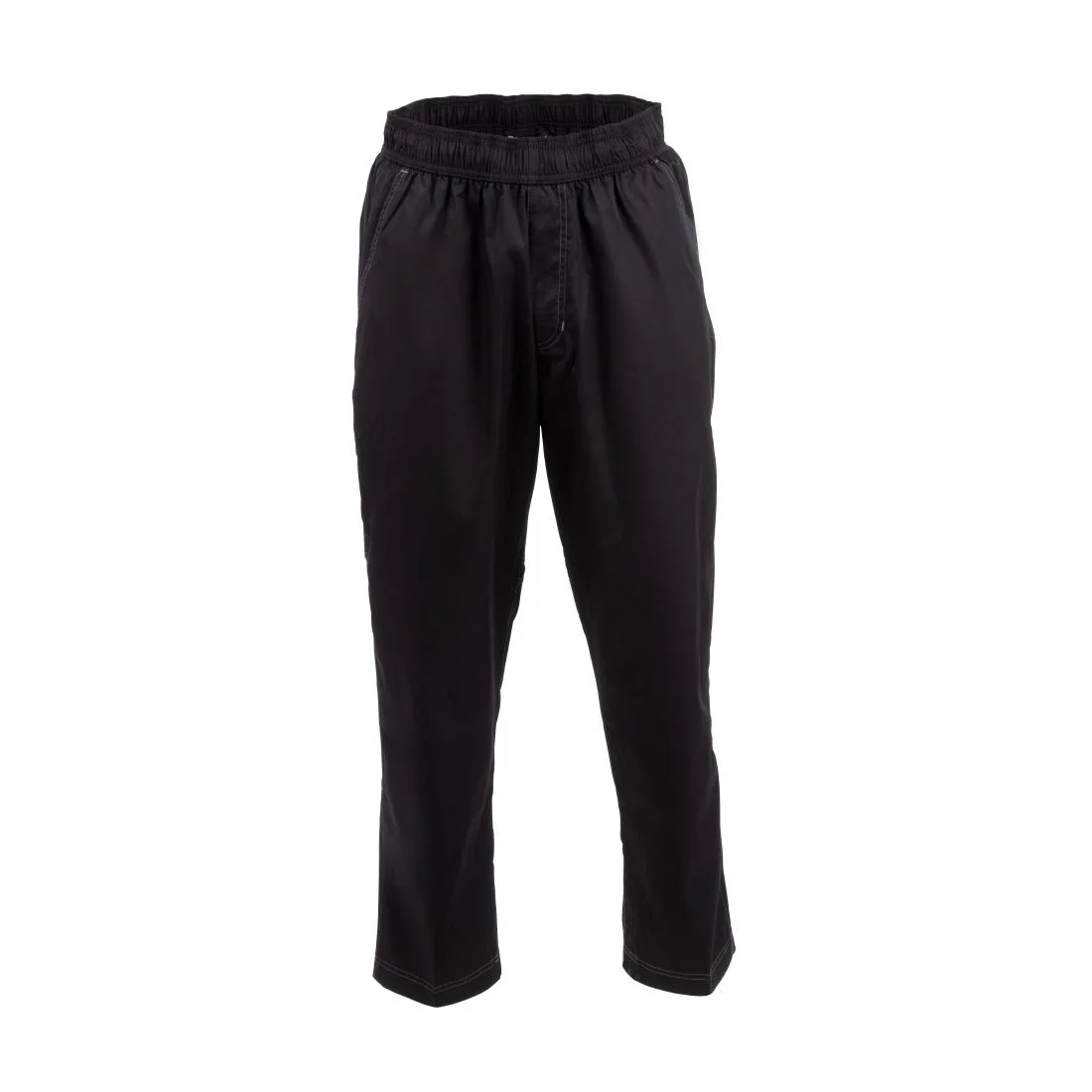 Chef Works Unisex Cool Vent Baggy Chefs Trousers Black - Image 3