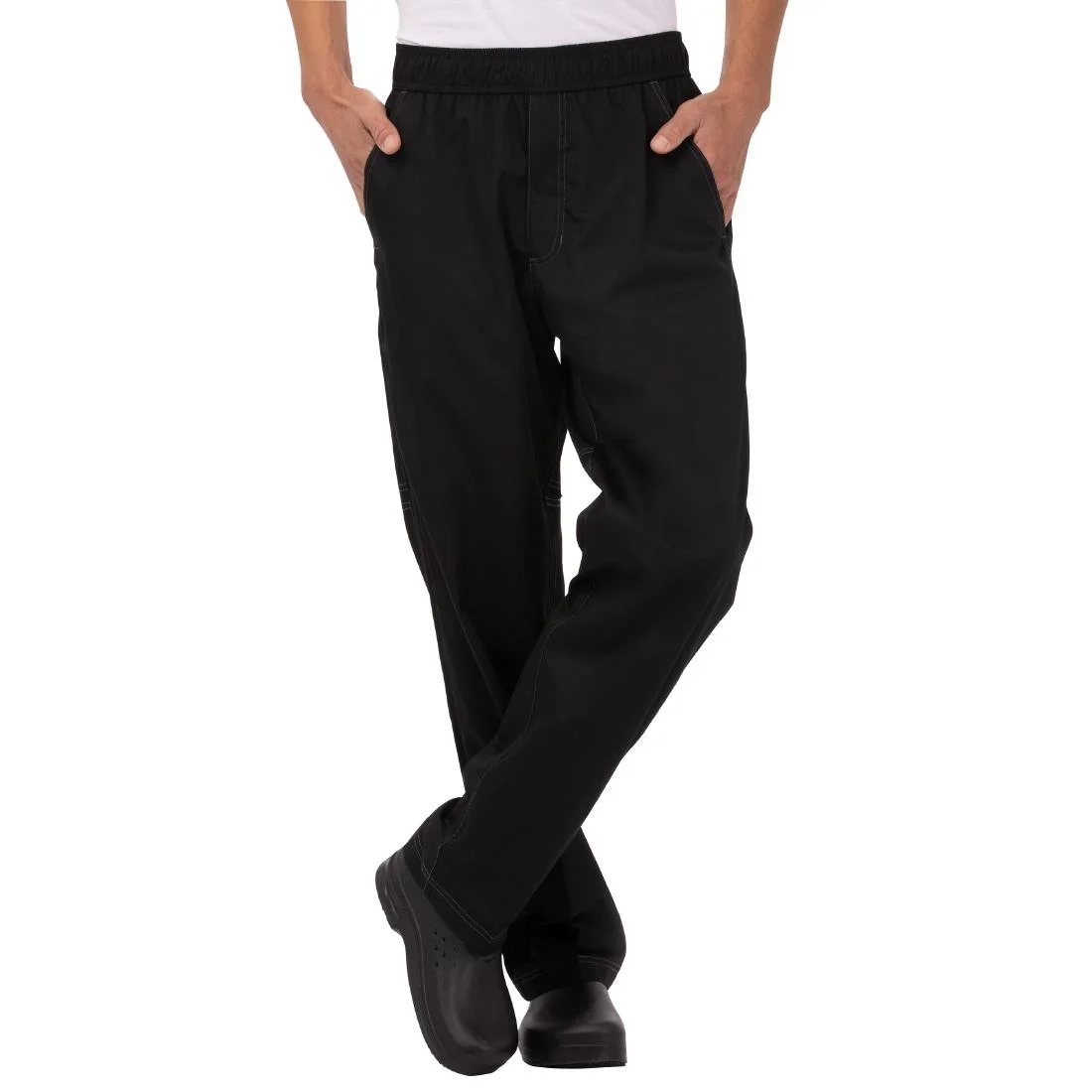 Chef Works Unisex Cool Vent Baggy Chefs Trousers Black - Image 13