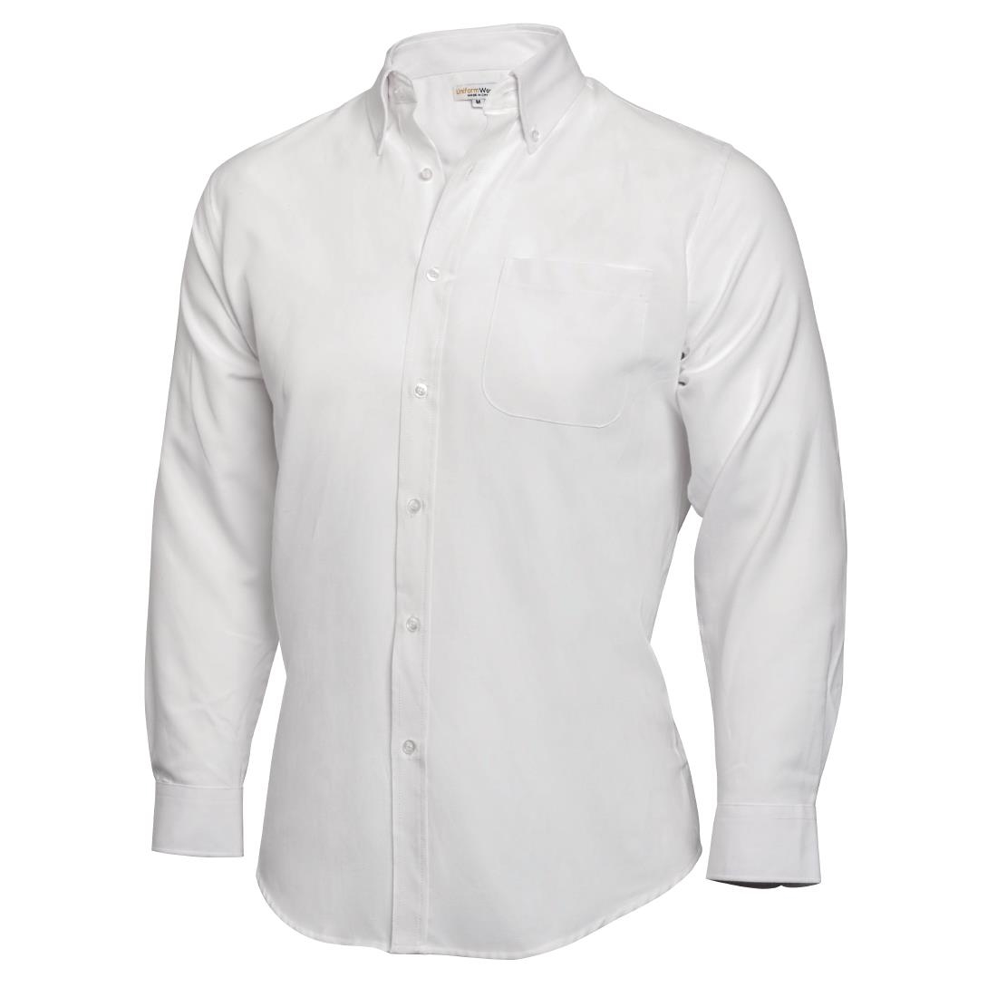 Uniform Works Oxford Button Down Collar Shirt White L
