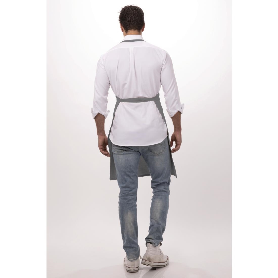 Chef Works Bib Apron Grey