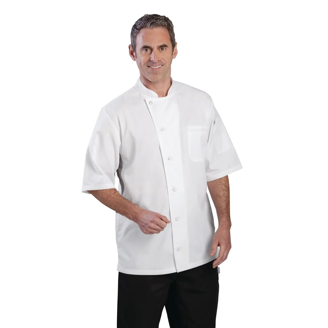 Chef Works Valais Signature Series White Unisex Chefs Jacket - Image 2