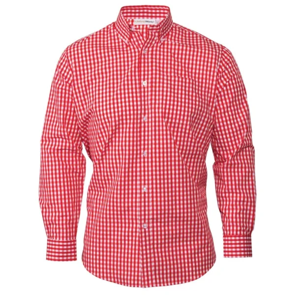 Uniform Works Mens Gingham Shirt Red XL