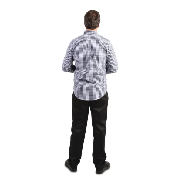 Uniform Works Mens Gingham Shirt Black M