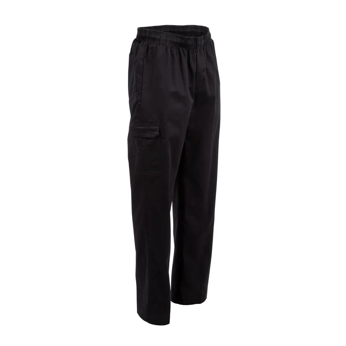 Chef Works Unisex Slim Fit Cargo Chefs Trousers Black - Image 3