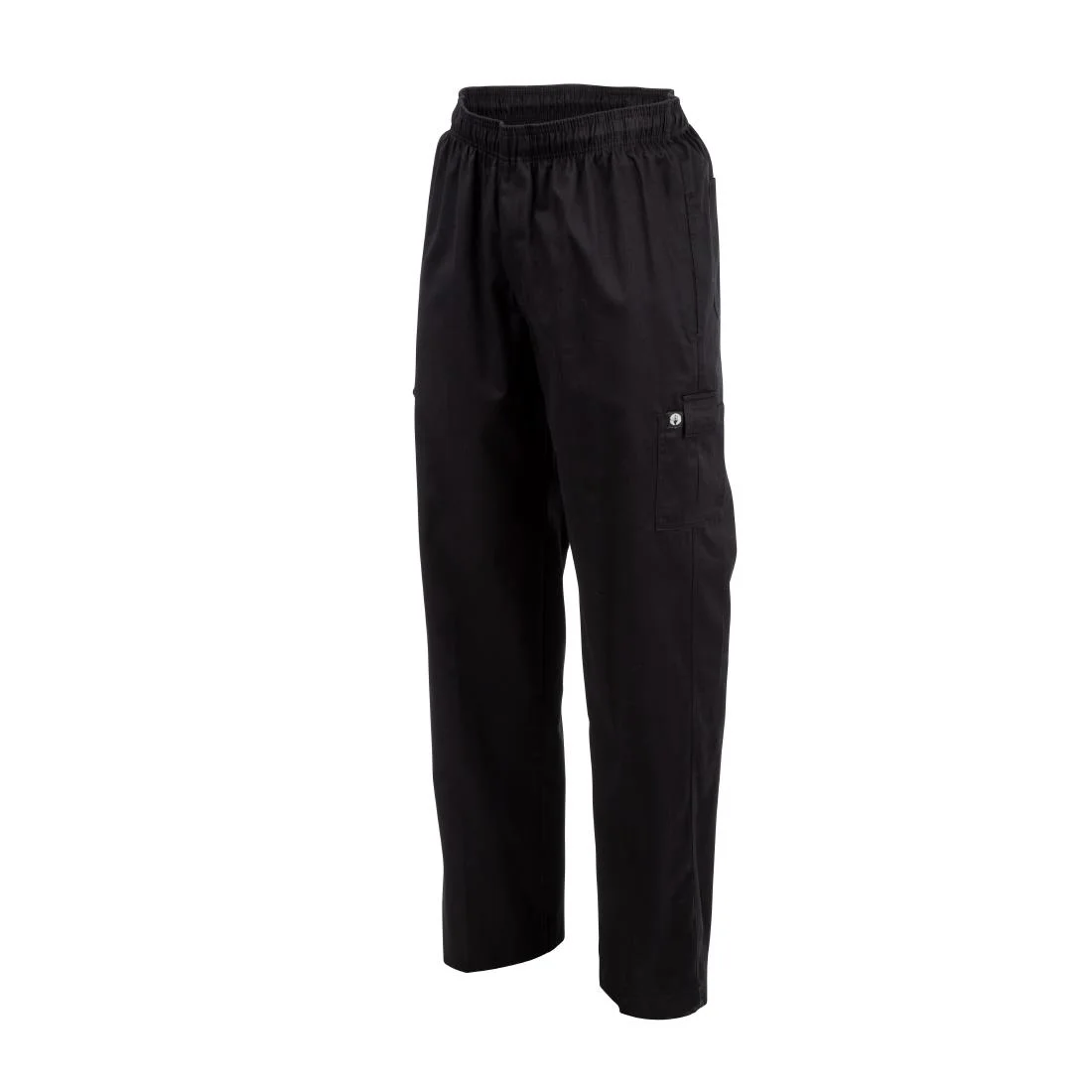 Chef Works Unisex Slim Fit Cargo Chefs Trousers Black - Image 4
