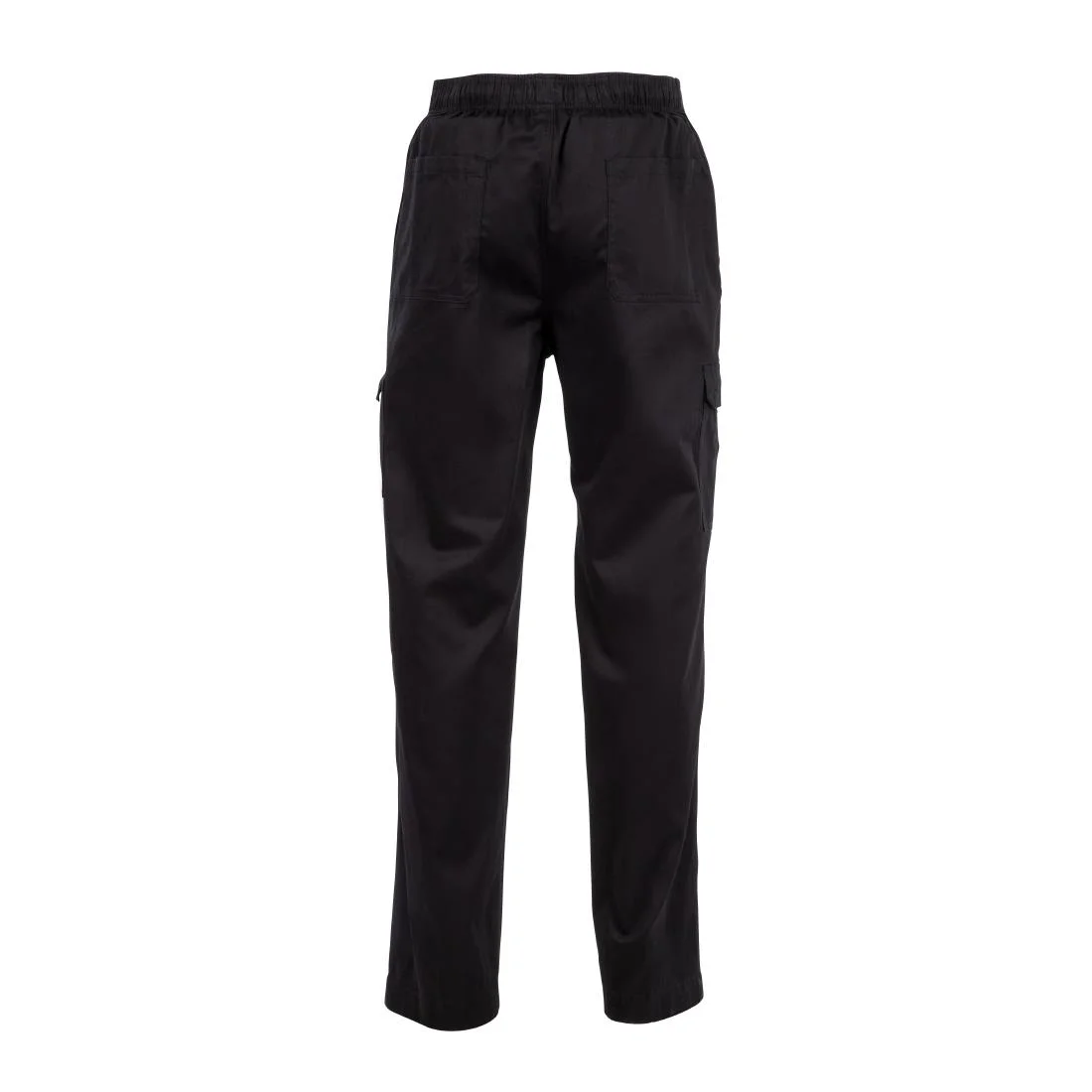 Chef Works Unisex Slim Fit Cargo Chefs Trousers Black - Image 7