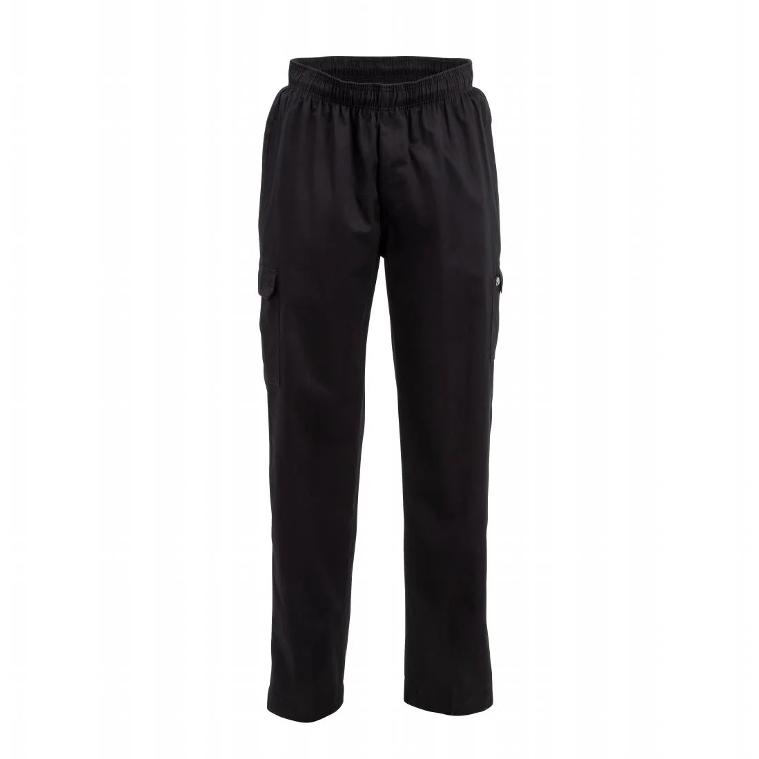 Chef Works Unisex Slim Fit Cargo Chefs Trousers Black - Image 1