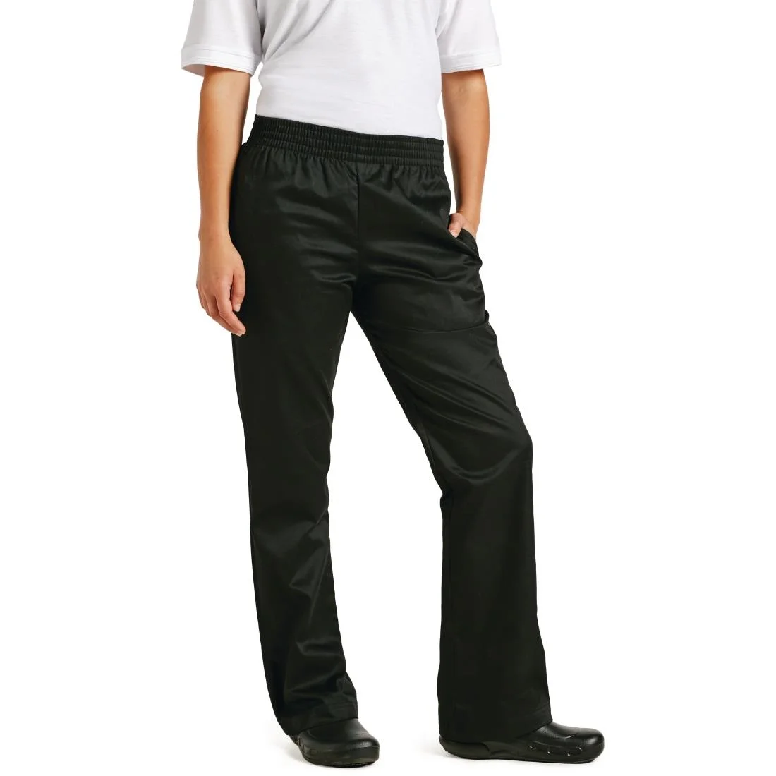 Chef Works Womens Basic Baggy Chefs Trousers Black - Image 1