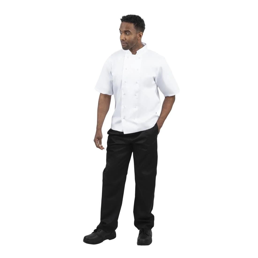Whites Boston Unisex Short Sleeve White Chefs Jacket - Image 8