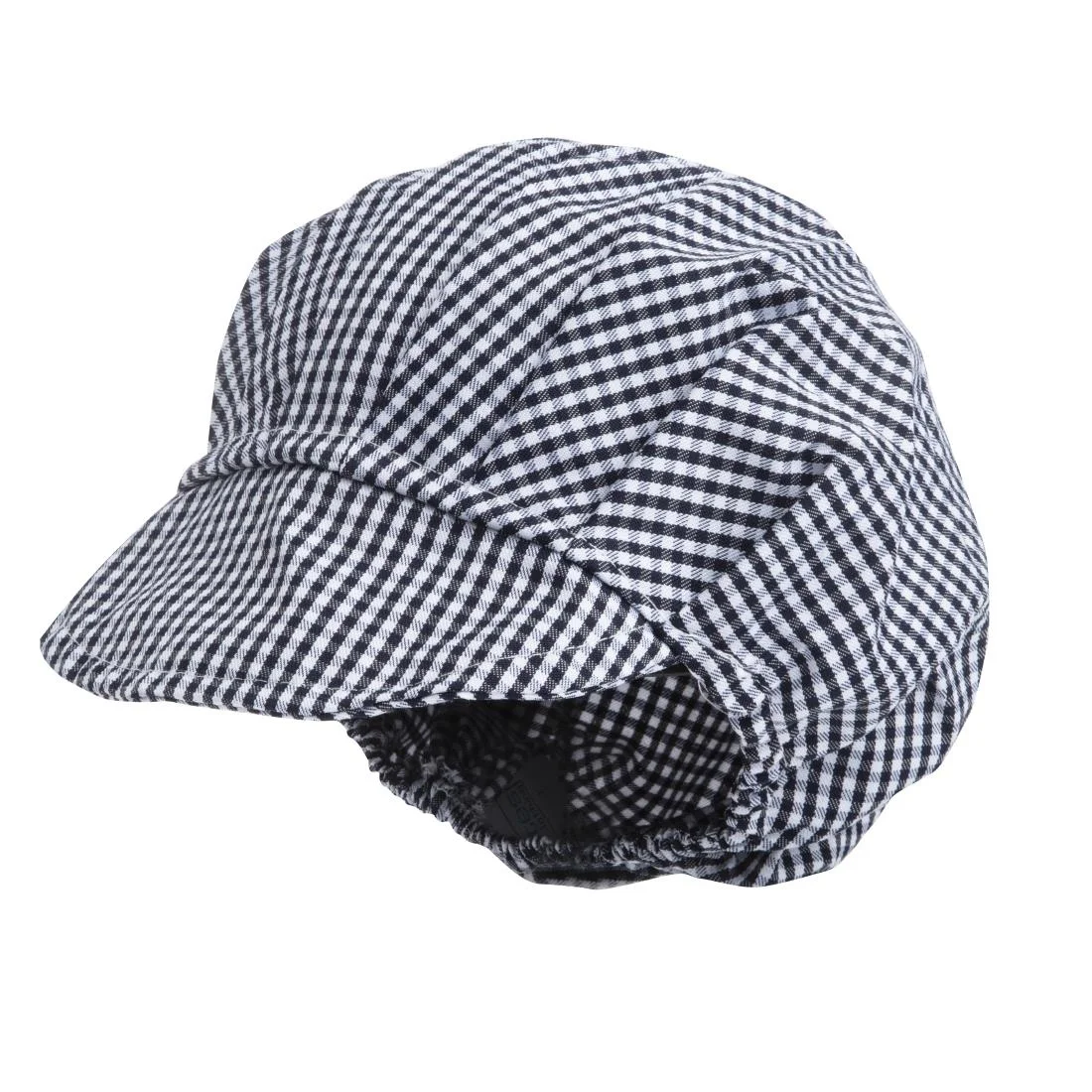Whites Peaked Hat Blue and White Check - Image 3