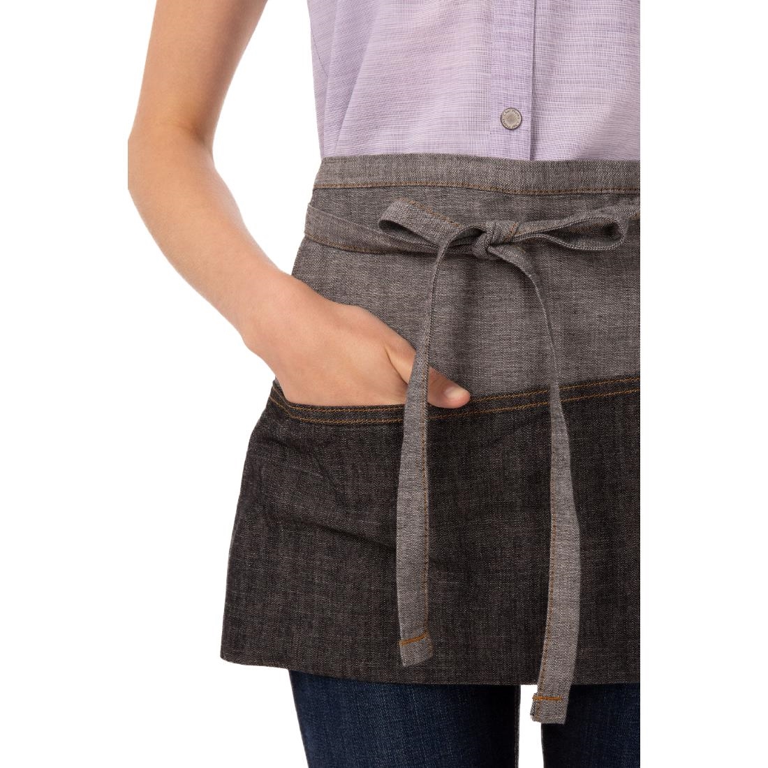 Chef Works Urban Manhattan Waist Apron Grey