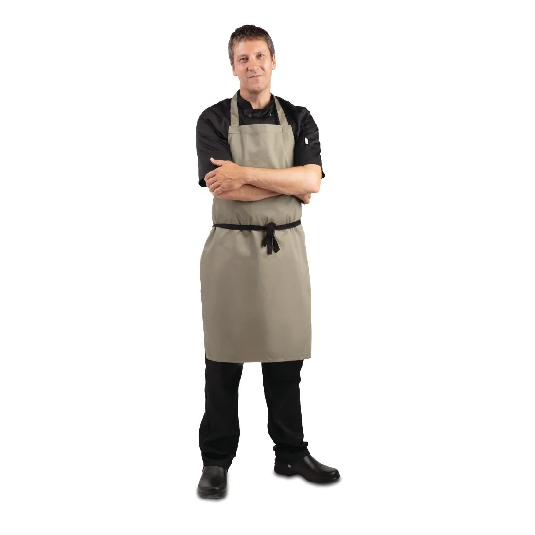 Whites Polycotton Bib Apron Olive - Image 2