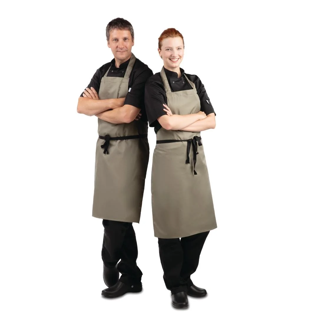 Whites Polycotton Bib Apron Olive - Image 3