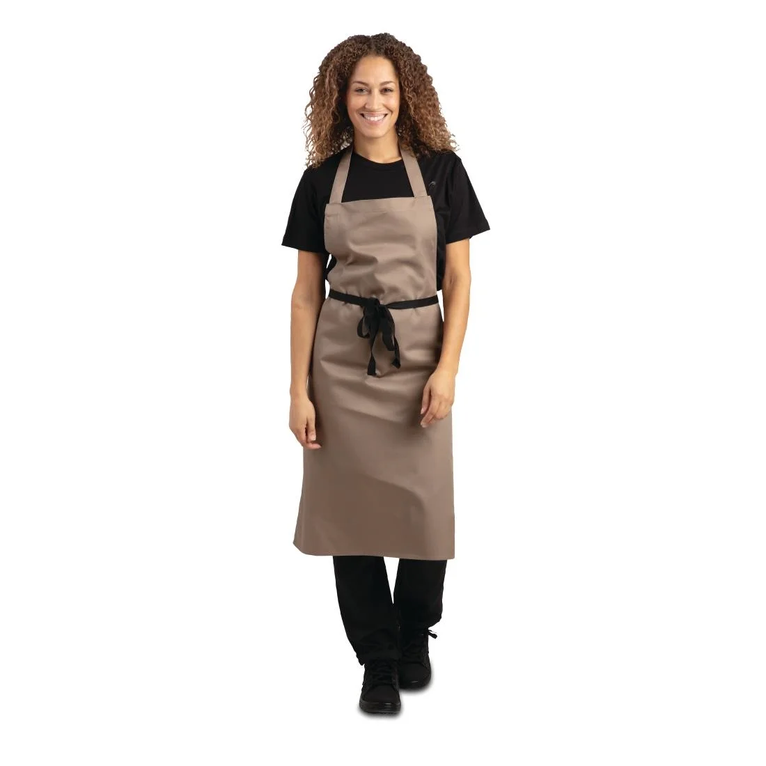 Whites Polycotton Bib Apron Tan - Image 2