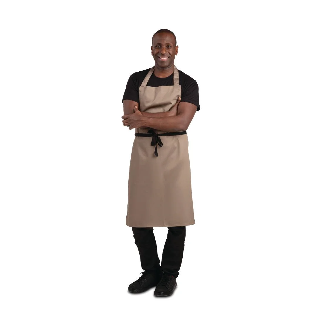 Whites Polycotton Bib Apron Tan - Image 5