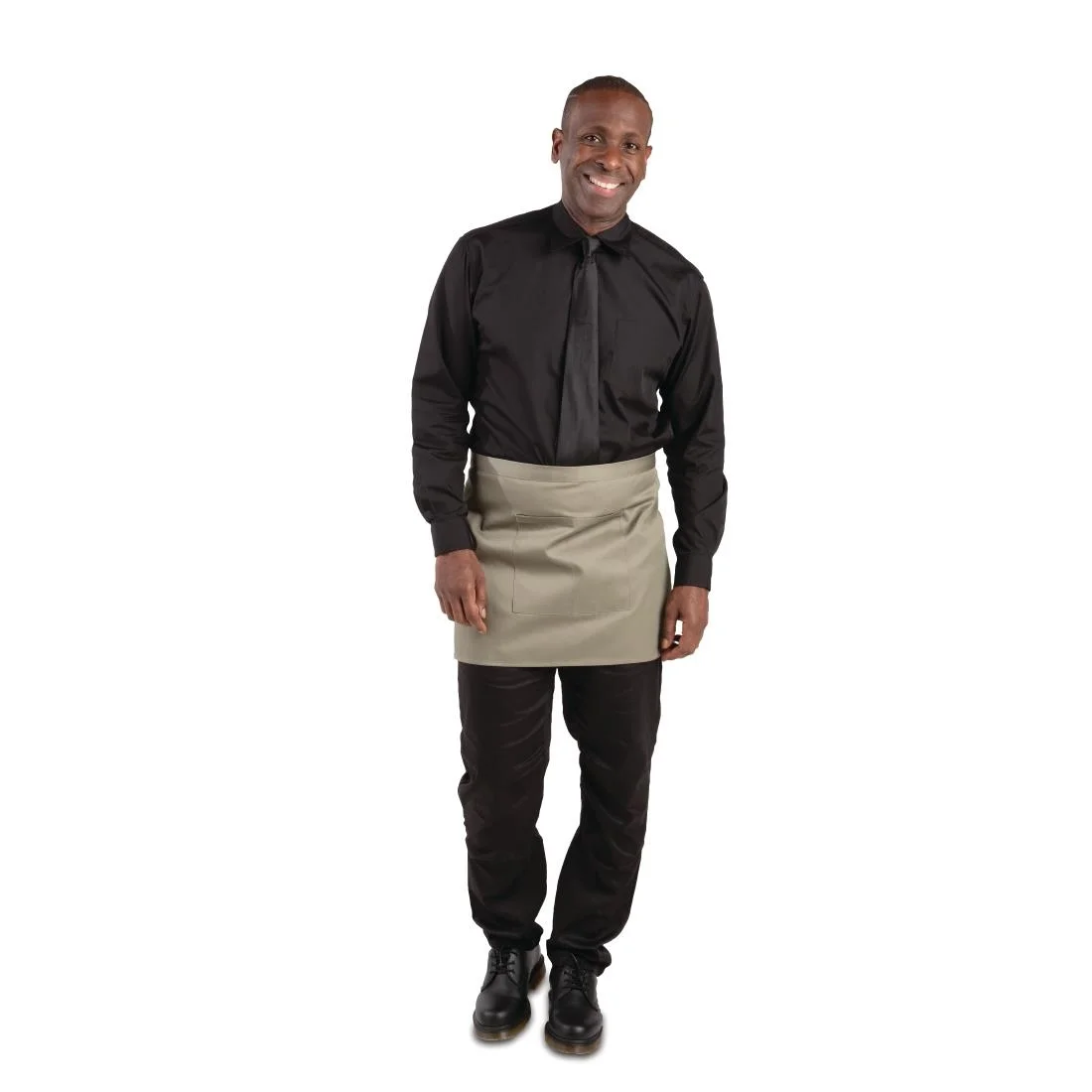 Whites Short Bistro Apron Olive - Image 2