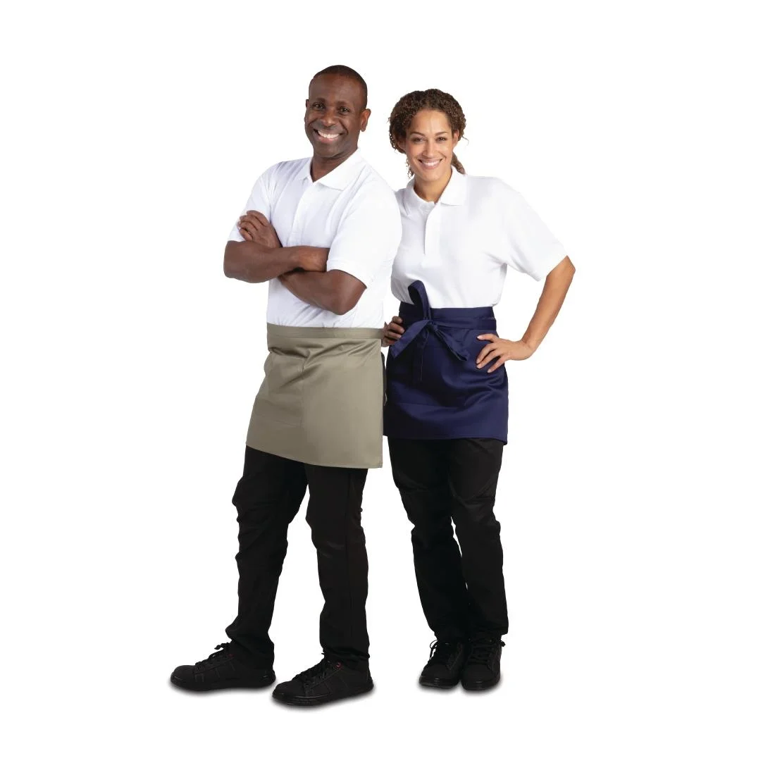 Whites Short Bistro Apron Olive - Image 6