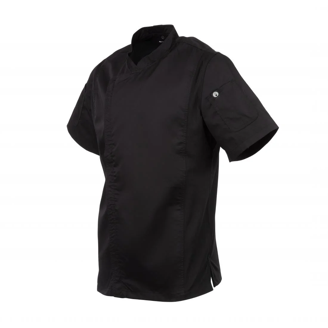 Chef Works Springfield Zipper Black Men's Chefs Jacket - Image 5