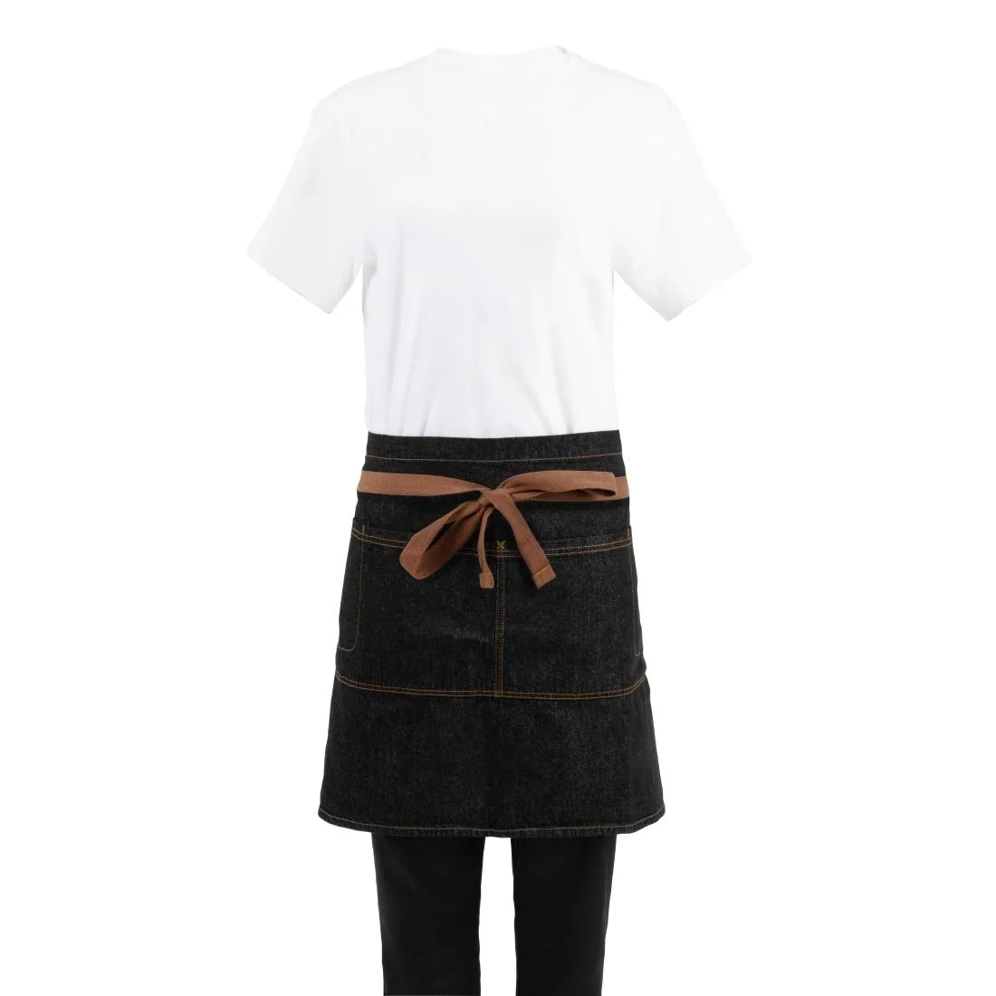 Chef Works Urban Memphis Half Bistro Apron Black - Image 7