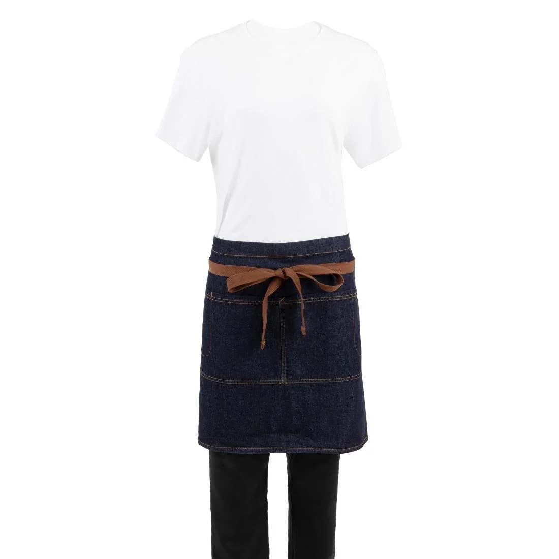Chef Works Urban Memphis Half Bistro Apron Indigo - Image 7