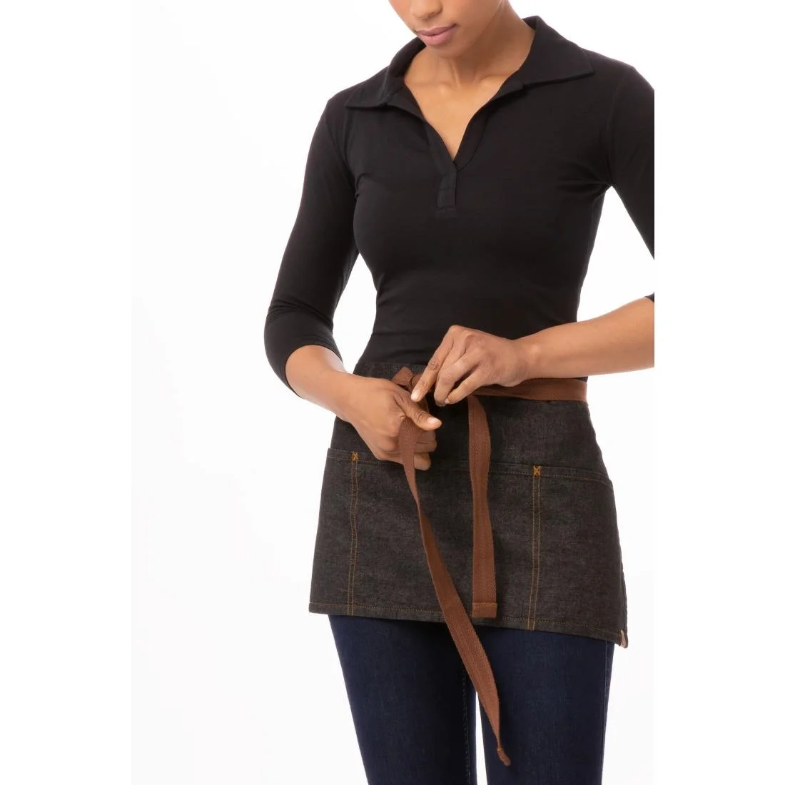 Chef Works Urban Memphis Waist Apron Black - Image 11