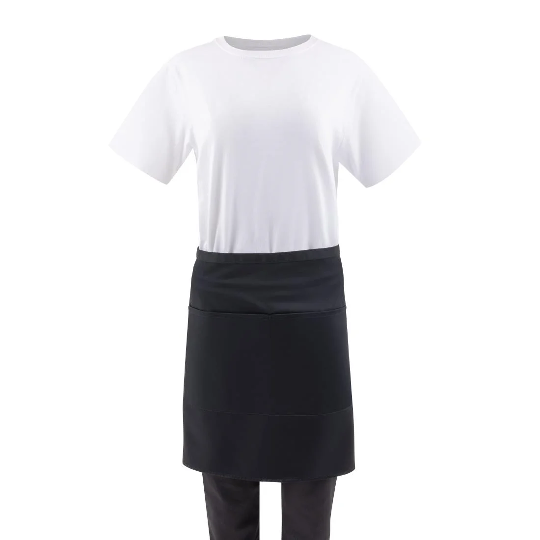 Chef Works Half Bistro Apron Black