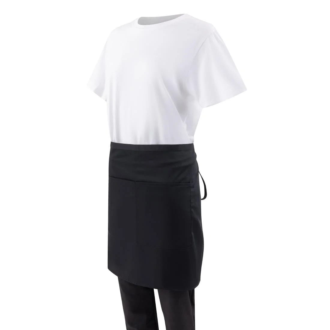Chef Works Half Bistro Apron Black - Image 5