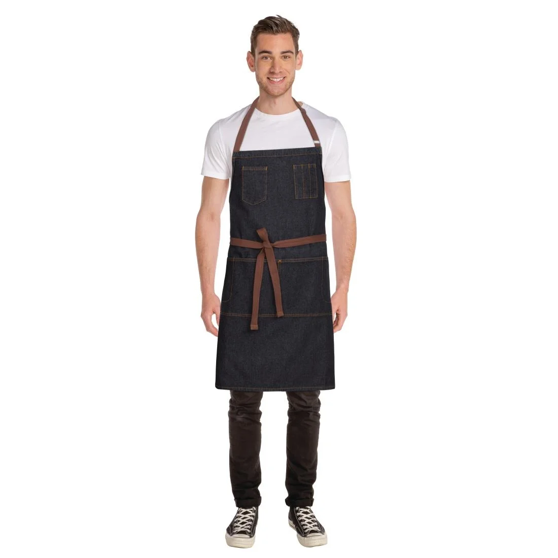 Chef Works Urban Memphis Bib Apron Black - Image 7