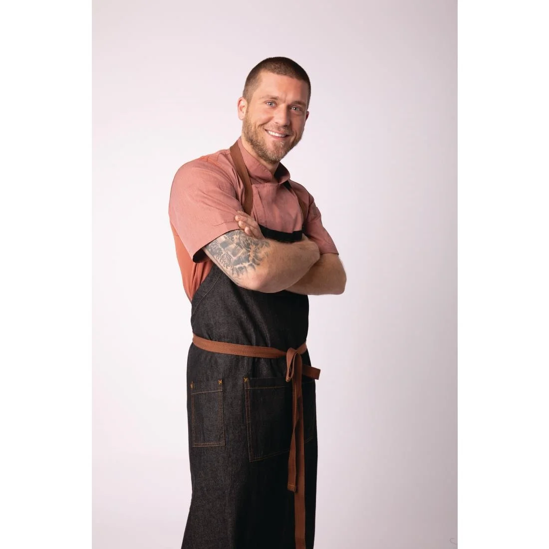 Chef Works Urban Memphis Bib Apron Black - Image 9