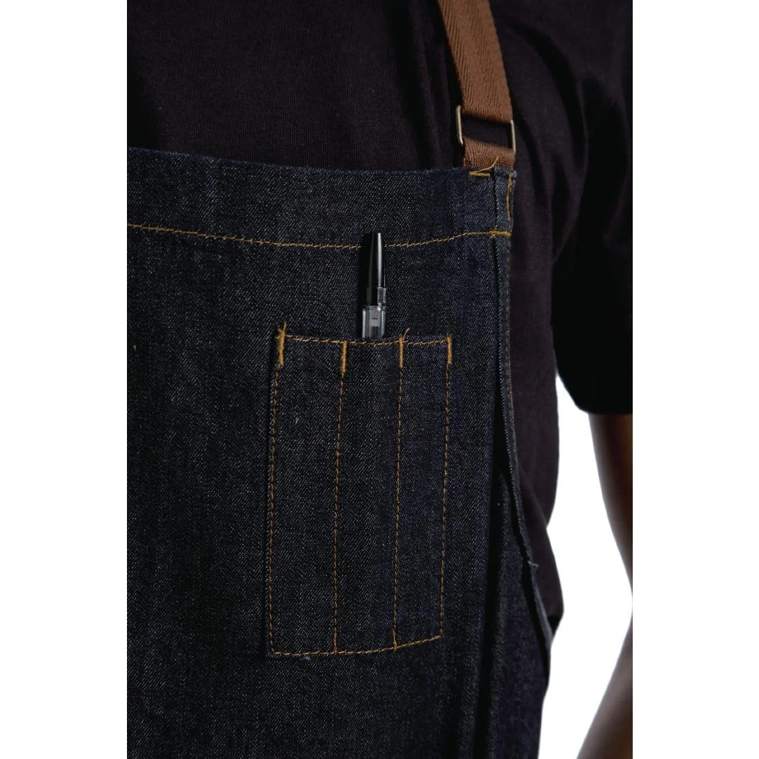 Chef Works Urban Memphis Bib Apron Indigo - Image 4