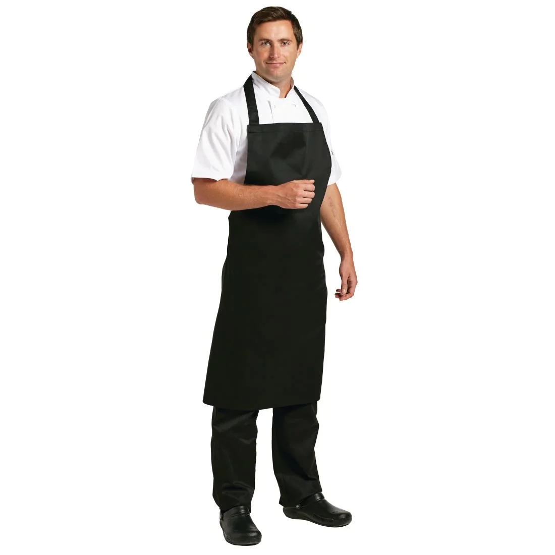 Whites Polycotton Bib Apron Black XL - Image 3