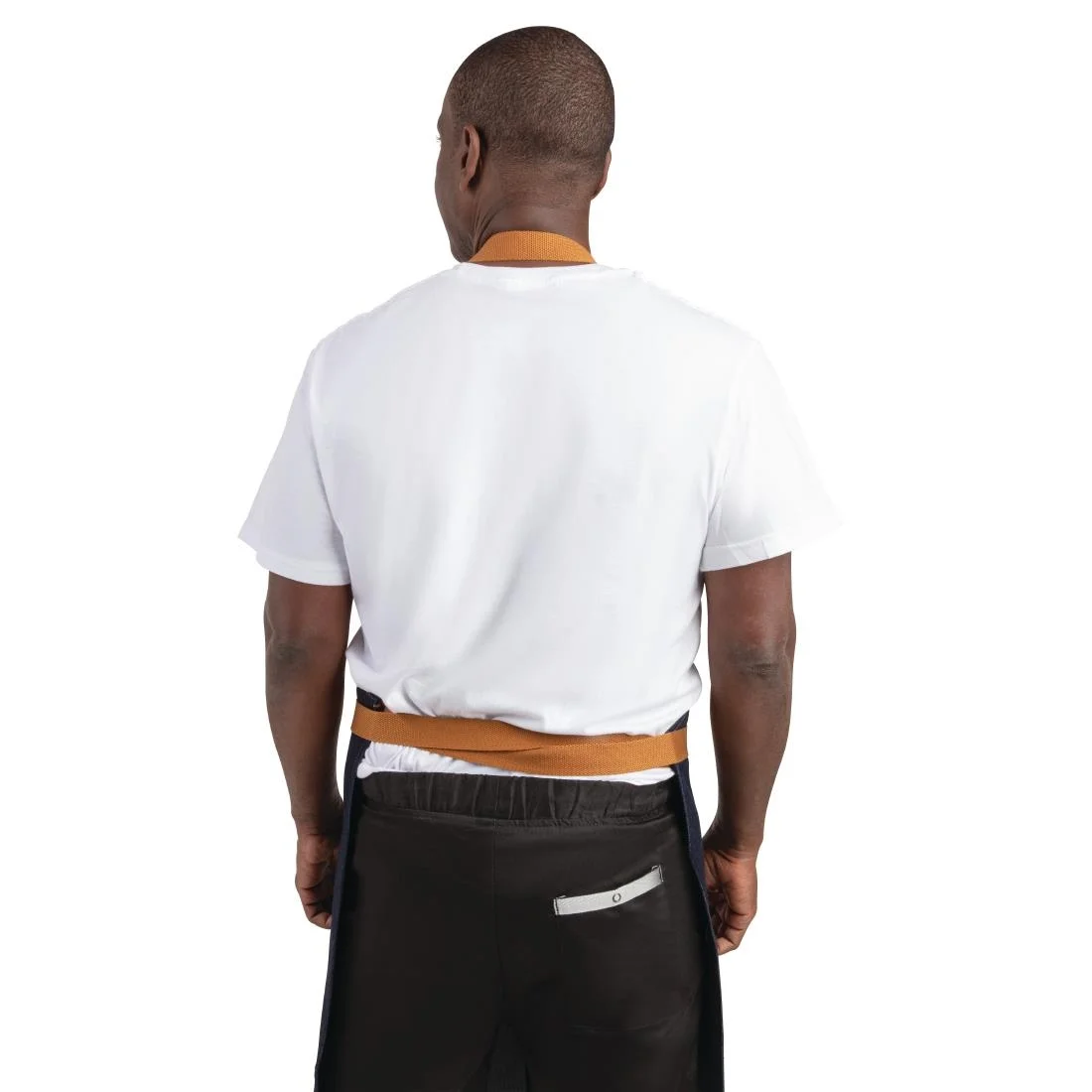 Southside Bistro Apron Denim-Blue With Tan Ties - Image 5