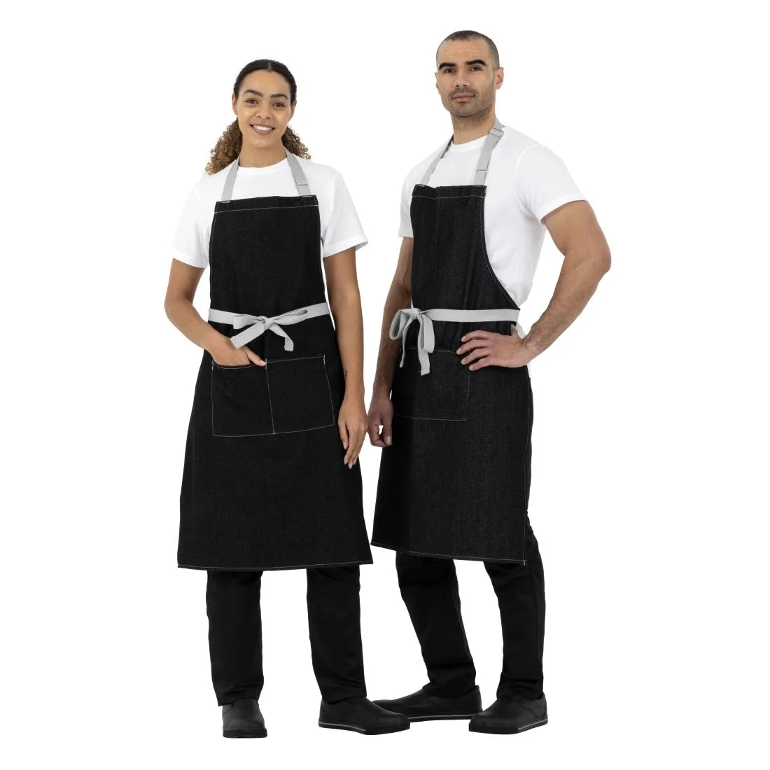 Whites Southside Bib Apron Denim Black - Image 8
