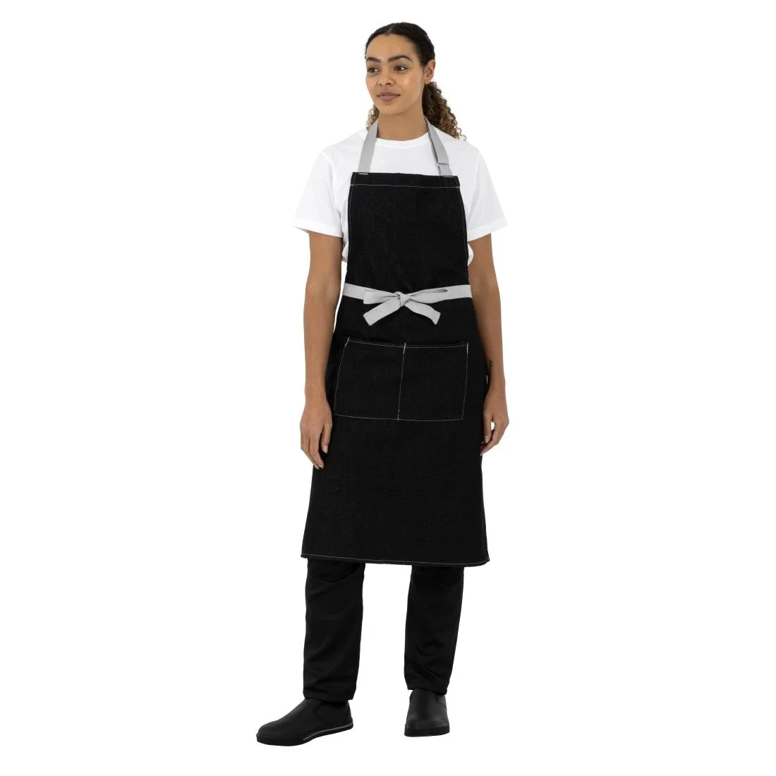 Whites Southside Bib Apron Denim Black - Image 6
