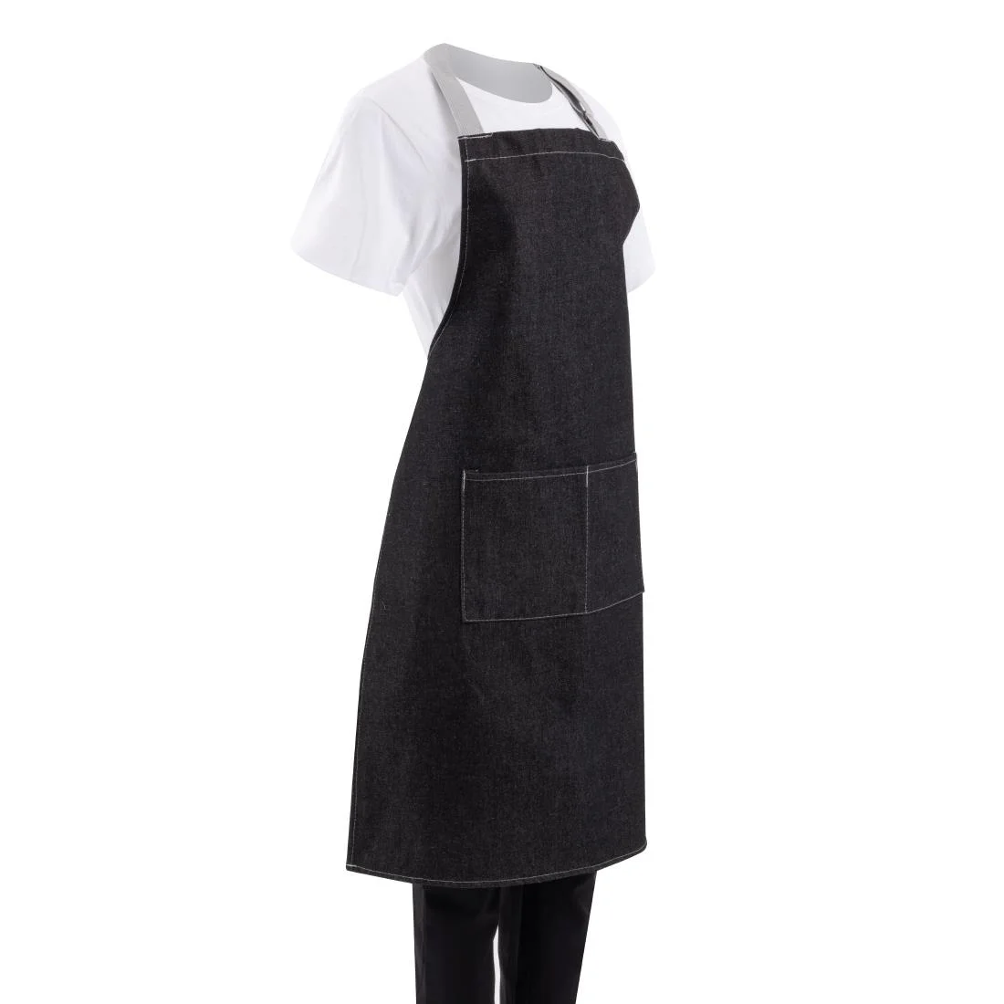 Whites Southside Bib Apron Denim Black - Image 9