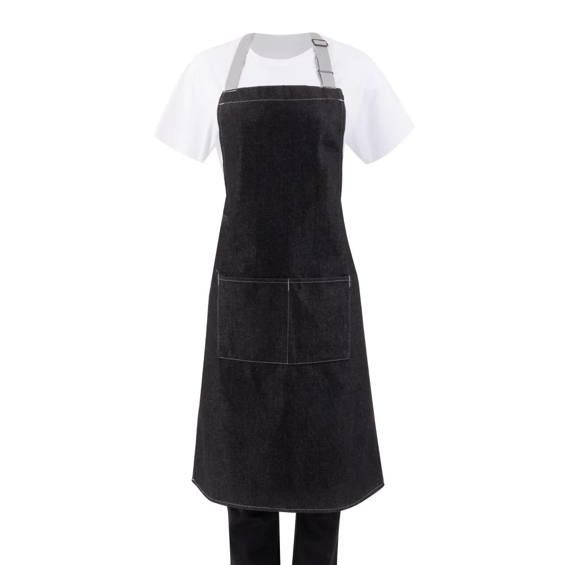 Whites Southside Bib Apron Denim Black - Image 10