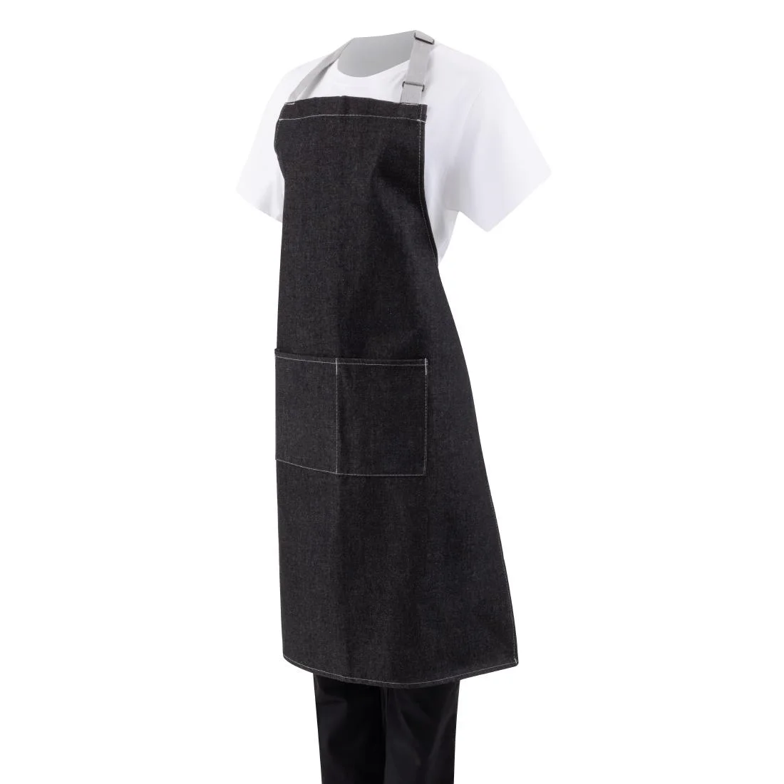 Whites Southside Bib Apron Denim Black - Image 11