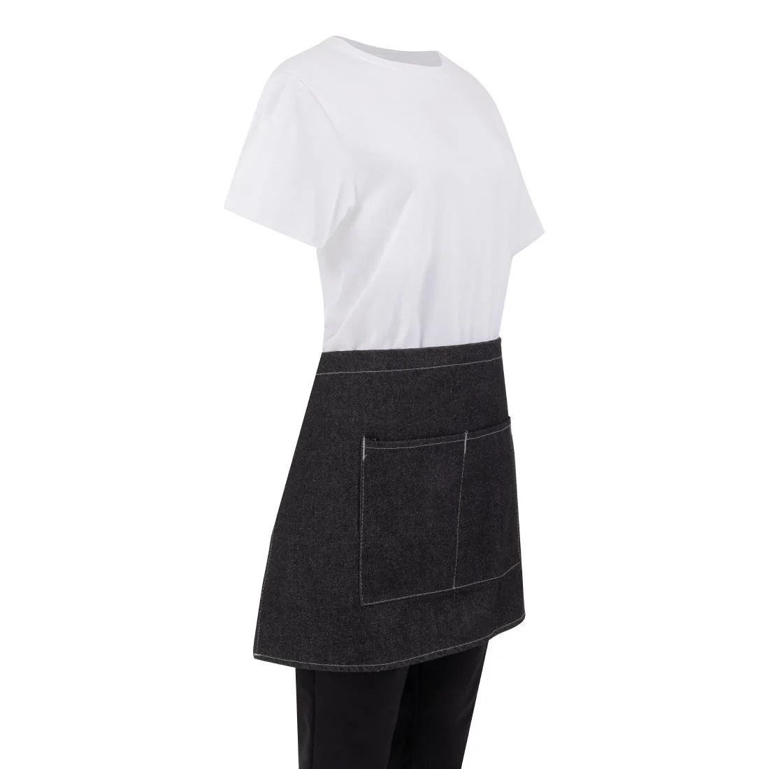 Whites Southside Waist Apron Denim Black 760mm - Image 7